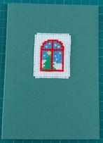 geborduurde kerstkaart, kerstboom (1654), Hobby en Vrije tijd, Kaarten | Zelfgemaakt, Ophalen of Verzenden, Nieuw, Kerst