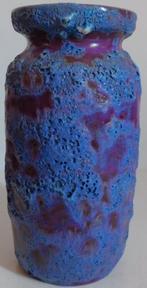 Paars / blauw Fat Lava keramiek vaas, Ophalen of Verzenden