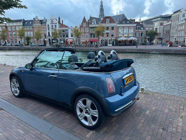 Mini Cooper Cabrio 1.6, Auto's, Mini, Particulier, Cabrio, Benzine, Euro 3, Cabriolet, Handgeschakeld, Geïmporteerd, Blauw, Blauw