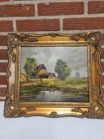 Schilderstuk in lijst, Ophalen of Verzenden