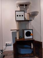 Krabpaal met kattenbak kast, Ophalen of Verzenden, Zo goed als nieuw