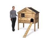 SHOWROOM UITVERKOOP! Houten kippen/konijnen hok gemonteerd, 110 cm of meer, Nieuw, Ophalen of Verzenden, 90 cm of meer