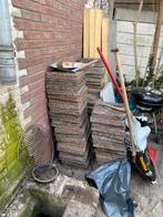 GRATIS tuin/stoeptegels, Ophalen, Gebruikt, 10 m² of meer, Beton
