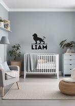 Naamsticker met leeuw – babykamer / kinderkamer – gepersonal, Verzenden, Nieuw, Sticker