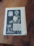 Advertentie Buisman Zwartsluis jus 1939, Verzamelen, Ophalen of Verzenden, Gebruikt