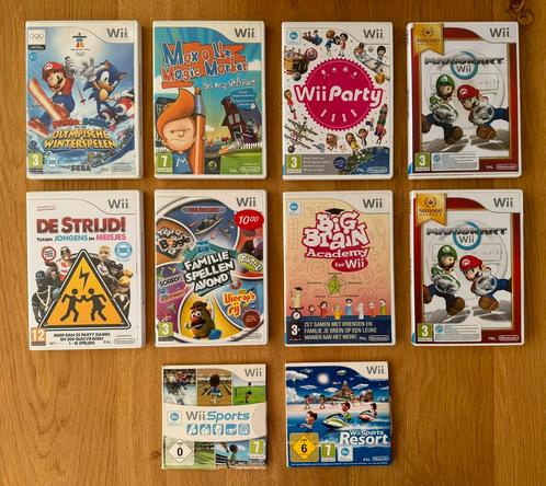 Wii spellen, o.a. Mario Kart, Spelcomputers en Games, Games | Nintendo Wii, Zo goed als nieuw, Racen en Vliegen, 3 spelers of meer