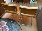 6 Eetkamerstoelen voor stoffering, Huis en Inrichting, Ophalen, Gebruikt, Bruin, Metaal