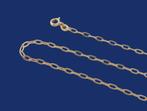 Korte 14 karaat Gouden Ketting Ankerschakel 40cm Halsketting, Jw, Verzenden, Nieuw, Info@juwelenwereld.nl