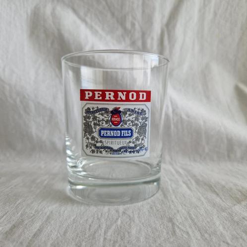 Vintage Pernod glas uit de jaren 80 #180, Verzamelen, Glas en Borrelglaasjes, Zo goed als nieuw, Frisdrankglas, Ophalen of Verzenden