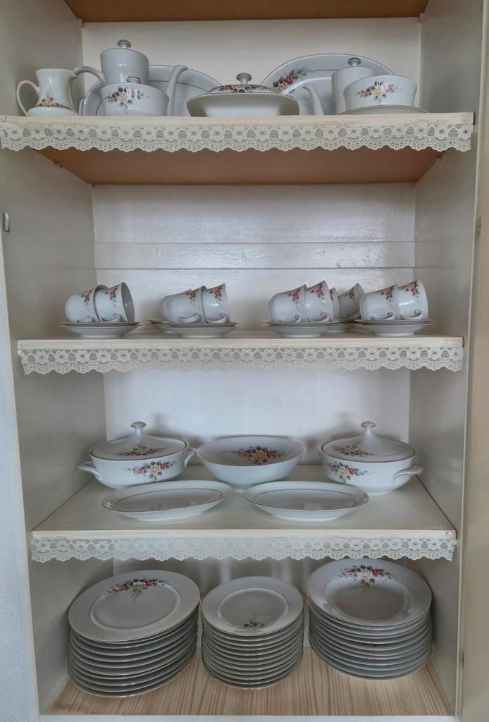 Vintage PMR Bavaria Jaeger & Co Servies, 59 Delig, 12 pers., Huis en Inrichting, Keuken | Servies, Zo goed als nieuw, Compleet servies