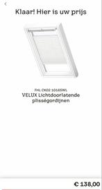 Velux Plissé Gordijn, Gebruikt, Wit, 100 tot 150 cm, 50 tot 100 cm