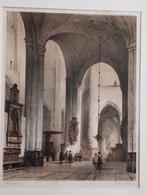 Johannes Bosboom Prent 19e eeuw Kerkinterieur, Verzenden