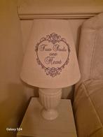 Slaapkamerlamp wit met tekst., Ophalen, Zo goed als nieuw, Wit, Rond