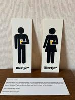 Heineken zelfklevende wc bordjes, Ophalen of Verzenden, Reclamebord, Plaat of Schild, Heineken