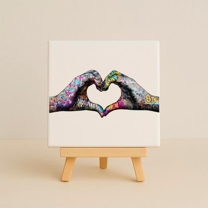 Wandtegeltje love, Huis en Inrichting, Woonaccessoires | Wanddecoraties, Zo goed als nieuw, Ophalen of Verzenden