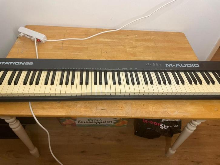 M-Audio Keystation 88 MIDI Keyboard, Muziek en Instrumenten, Keyboards, Gebruikt, 88 toetsen, Overige merken, Aanslaggevoelig