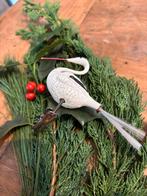 Antieke Ooievaar Kerstornament Clip, Antiek en Kunst, Ophalen of Verzenden