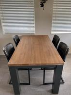 Eettafel 1,60 evt met gratis stoelen, Huis en Inrichting, Tafels | Eettafels, Ophalen, Gebruikt, 50 tot 100 cm, 150 tot 200 cm