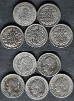 5 dubbeltjes Wilhelmina zilver 1928-1941, Postzegels en Munten, Munten | Nederland, Verzenden, Koningin Wilhelmina, 10 cent, Zilver