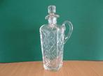 Antiek Kristal Karaf met oor en stop 20 cm, Ophalen of Verzenden