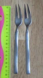 2 vleesvorkjes BSF 18/10 platte matte steel vleesvorken, Ophalen of Verzenden, Rvs of Chroom