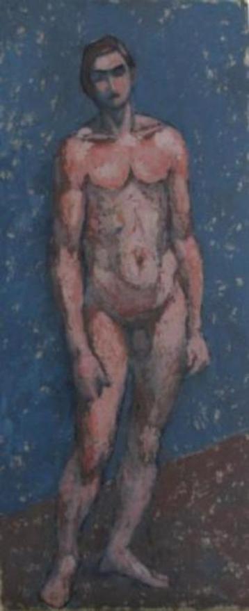 == c a 1940====staand mannelijk naakt == beschikbaar voor biedingen