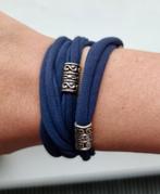NIEUW WIKKELARMBAND BOHEMIAN - 10,- ABSOLUTE PRIJS, Overige materialen, Met edelsteen, Blauw, Nieuw