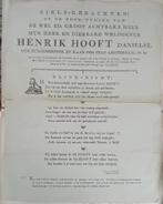 Klink dicht 1794 bij overlijden Henrik Hooft - E. Wildeman, Antiek en Kunst, Kunst | Etsen en Gravures, Ophalen of Verzenden