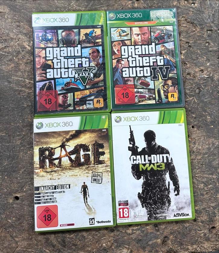 Xbox 360 Spellen Set - GTA, Call of Duty, Rage, Spelcomputers en Games, Games | Overige, Gebruikt, Avontuur en Actie, 1 speler