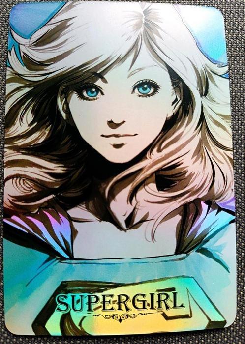 SUPERGIRL DC Art Rainbow Holo Trading Card, Verzamelen, Stripfiguren, Nieuw, Plaatje, Poster of Sticker, Verzenden