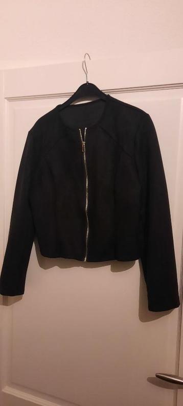 Leuk suede look blazer jasjes Nieuw Zwart maat XL beschikbaar voor biedingen
