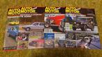 4x Auto Motor klassiek, Ophalen of Verzenden, Gelezen, Algemeen