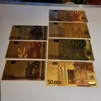 Goud kleurige Euro biljetten., Ophalen of Verzenden