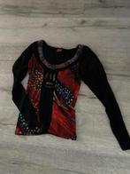 Fleurige top merk save the queen maat s, Overige kleuren, Lange mouw, Maat 36 (S), Gedragen
