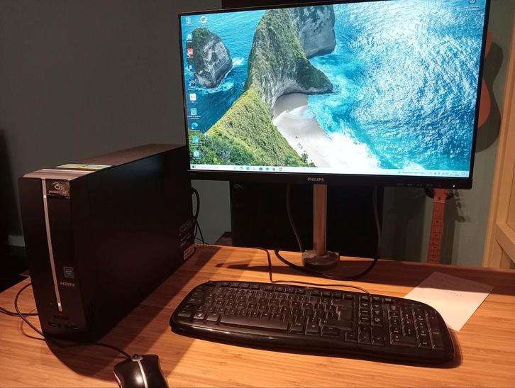 Desktop pc Packard Bell, imedia S13841 NL, windows 10., Computers en Software, Desktop Pc's, Gebruikt, Minder dan 2 Ghz, HDD, 4 GB