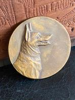 Oude hondenshow medaille. Duitse Herder. Zie foto’s., Ophalen of Verzenden, Brons, Buitenland