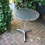 tafeltje metaal, Huis en Inrichting, Tafels | Eettafels, Gebruikt, 50 tot 100 cm, Rond, Tot twee personen