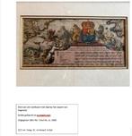 Antieke landkaart met wapen van Engeland, ca. 1680, Ophalen of Verzenden