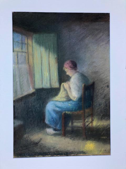 J. Monnickendam (1874-1943) GouacheNu in prijs verlaagd!!, Antiek en Kunst, Kunst | Schilderijen | Klassiek, Ophalen of Verzenden