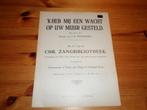 'k heb mij een wacht op uw muur gesteld - j. B. Woodbury, Muziek en Instrumenten, Bladmuziek, Zang, Gebruikt, Ophalen of Verzenden