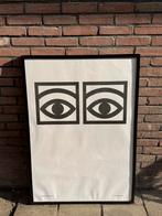 Olle Eksell poster met zwarte lijst 70x100, Ophalen, Zo goed als nieuw, 75 tot 100 cm, Foto of Poster