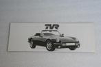 Folder TVR/Morgan leveringsprogramma (1991) (1), Ophalen of Verzenden, Nieuw, Overige merken