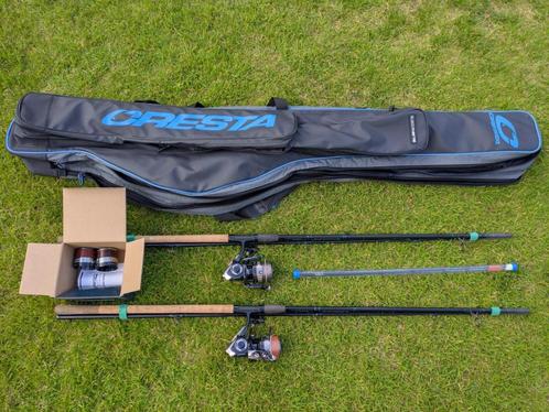 Te koop complete set Cresta Blackthorne Feeders 3,90 meter, Watersport en Boten, Hengelsport | Witvissen, Zo goed als nieuw, Werphengel