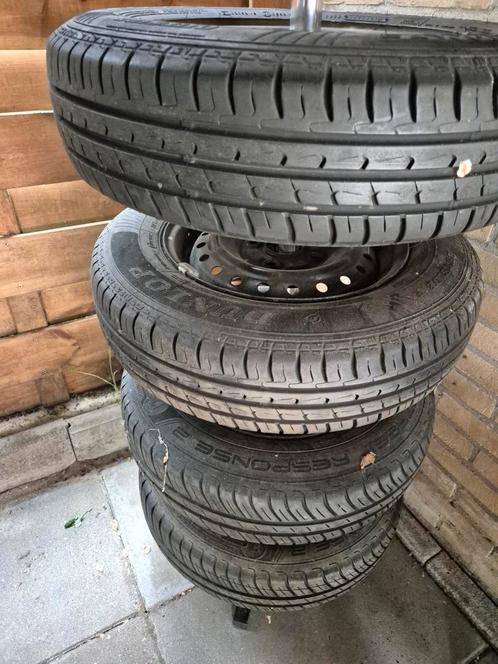 Velgen met goede banden surbaru justy 2007, Auto-onderdelen, Banden en Velgen, Velg(en), Zomerbanden, 13 inch, 155 mm, Personenwagen