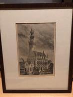 Tekening stadhuis Veere, Ophalen of Verzenden, Zeeland