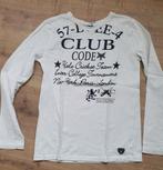 Witte longsleeve 152, Ophalen of Verzenden, Zo goed als nieuw, Jongen, Shirt of Longsleeve