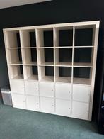 IKEA Kallax Kast 185x185cm - 25 vakken, 10 deurtjes, Ophalen, Met plank(en), Kunststof, Gebruikt