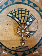 Exclusief en sierlijk art deco dienblad, ingelegd hout,1920s, Ophalen of Verzenden