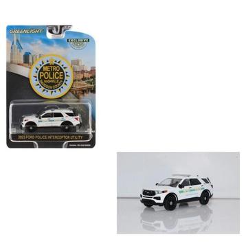 2023 Ford Police Interceptor Utility van Greenlight 1/64 Nas beschikbaar voor biedingen
