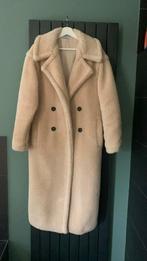 Superleuke wollen jas van Loavies mt XS (valt groot), Kleding | Dames, Jassen | Winter, Maat 38/40 (M), Beige, Ophalen of Verzenden